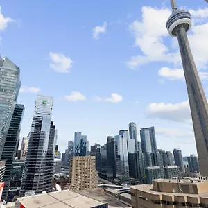  Aparthotel 2bedroom Cn Tower And Water Views - Free Parking - Rooftop Pool